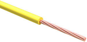 провод автомобильный ПГВА 1 х 1 кв.мм CCA желтый - внешний вид