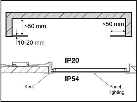 led панель Ledvance PANEL IF ECO - монтаж