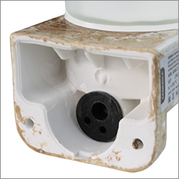 светильник термостойкий угловой Generica НПБ 450-7 IP54 Terma - вид с тыльной стороны