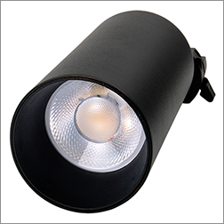 led светильник трековый 1-фазный Jazzway PTR 0725 черный - поворотный плафон