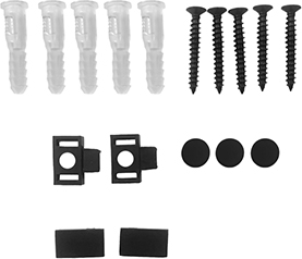 шинопровод 1-фазный низковольтный накладной 1м Jazzway MTR16 - крепежные элементы в комплекте