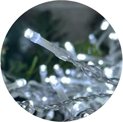 led гирлянда Uniel ULD-B20007-480/DTA/RC White IP44 - прозрачный провод