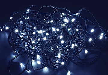 led гирлянда-нить IEK LGDB110-2-050-05-G-S-20 - включенная