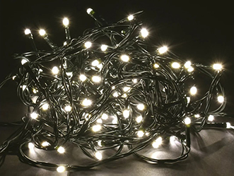 led гирлянда-нить IEK LGDB110-1-100-10-G-S-20 - включенная