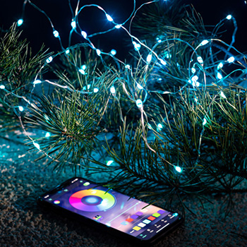 led гирлянда-нить "Эра" ЕGNIG-PU-1 - управление через мобильное приложение