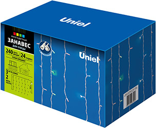led гирлянда Uniel ULD-C2030-240/TWK Multi IP67 - упаковка