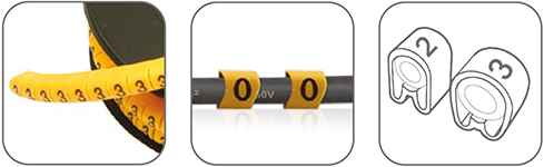 маркеры кабельные EKF - конструкция