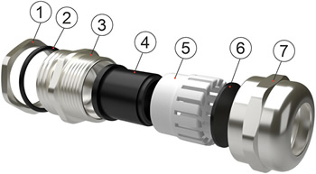 ввод кабельный латунный типа М "ГОФРОМАТИК" - комплектация