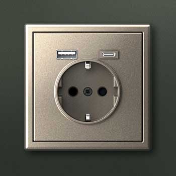 электроустановочные изделия ArtGallery от Systeme Electric - цвет шампань - внешний вид