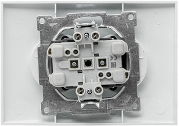 розетка 2-местная EKF EWR10-102-10 "Валенсия" - вид с тыльной стороны