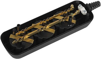 колодка 3-местная "Эра" KX-3е-B с з/к - конструкция