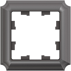 рамка 1-постовая Systeme Electric AtlasDesign Antique мокко - внешний вид