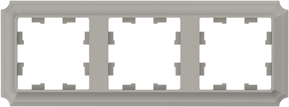 рамка 3-постовая Systeme Electric AtlasDesign Antique шампань - внешний вид