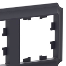 рамка многопостовая Systeme Electric AtlasDesign Antique карбон - внешний вид