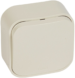 выключатель 1-клавишный Legrand 782230 Quteo слоновая кость - внешний вид