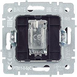 розетка ТВ оконечная IEK РТВ11-0-БрС Brite - вид с тыльной стороны