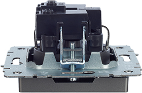 розетка 1-местная IEK РС11-1-0-БрС Brite - вид сбоку