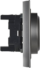 розетка 2-местная IEK РС12-3-БрС Brite - вид сбоку