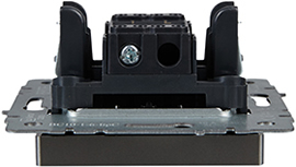 выключатель 1-клавишный IEK ВС10-1-0-БрС Brite - вид сбоку