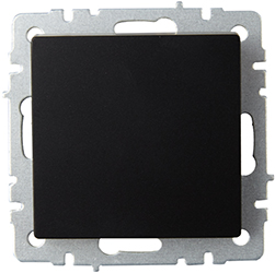 выключатель 1-клавишный проходной IEK ВС10-1-6-БрЧ Brite - внешний вид