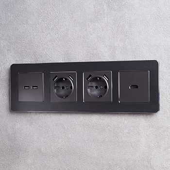 электроустановочные изделия IEK Brite - пример установки