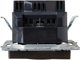 розетка 1-местная IEK РЮш11-1-БрТБ Brite - вид сбоку