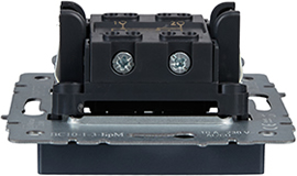 выключатель 1-клавишный перекрестный IEK ВС10-1-3-БрМ Brite - вид сбоку