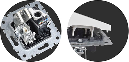 розетка TV+RJ45 IEK Brite - особенности конструкции