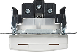 розетка 1-местная IEK РСбш10-3-44-БрБ Brite - вид сбоку