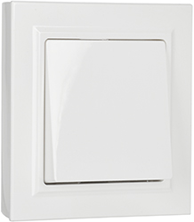 выключатель 1-клавишный IEK ВСР10-1-0-БрБ Brite - внешний вид