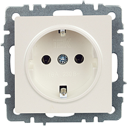 розетка 1-местная IEK РС11-1-0-БрЖ Brite - внешний вид