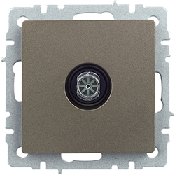 розетка ТВ оконечная IEK РТВ11-0-БрШ Brite - внешний вид