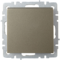 выключатель 1-клавишный перекрестный IEK ВС10-1-3-БрШ Brite - внешний вид