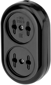 колодка 2-местная карболитовая Rexant 11-8981 - внешний вид