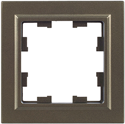 рамка 1-постовая IEK РУ-1-БрШ Brite - внешний вид