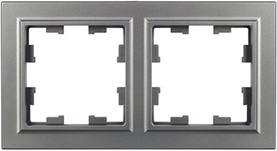 рамка 2-постовая IEK РУ-2-БрС Brite - внешний вид
