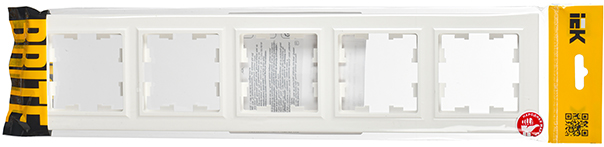 рамка 5-постовая IEK РУ-5-БрБ Brite - упаковка