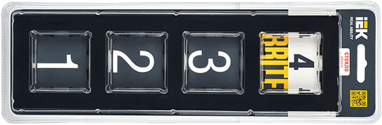 рамка 4-постовая IEK РУ-4-2-БрЧ Brite - упаковка