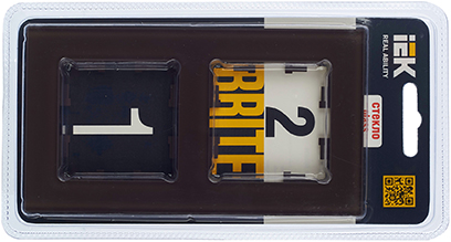 рамка 2-постовая IEK РУ-2-2-БрТБ Brite - упаковка