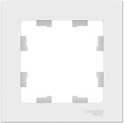 рамка 1-постовая Systeme Electric AtlasDesign, лотос - внешний вид