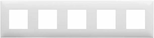 рамка 5-постовая DKC Avanti, цвет белое облако, - внешний вид