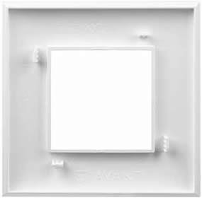 рамка 1-постовая DKC Avanti, цвет белое облако, - вид сзади