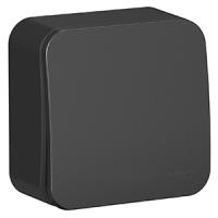 Бланка выключатель открытая антрацит 1кл 10А IP20 