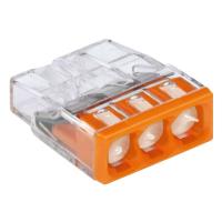 Клемма 3*2,5мм2 с пастой прозрачный  2273-243 5шт