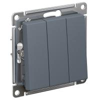 AtlasDesign грифель выключатель 3кл скрытая 10А IP20 