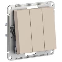 AtlasDesign песочный выключатель 3кл скрытая 10А IP20 