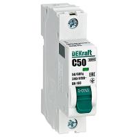 Автомат 1Р 50А C 6кА ВА-103 DEKraft 