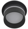 Светильник точечный GU5.3 круг черный встраиваемый 