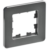 BRITE Рамка 1-мест. РУ-1-1-Бр металл титан RE IEK