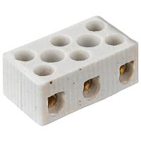 Клеммник 35А 3пары 8мм2 белый Navigator керамический